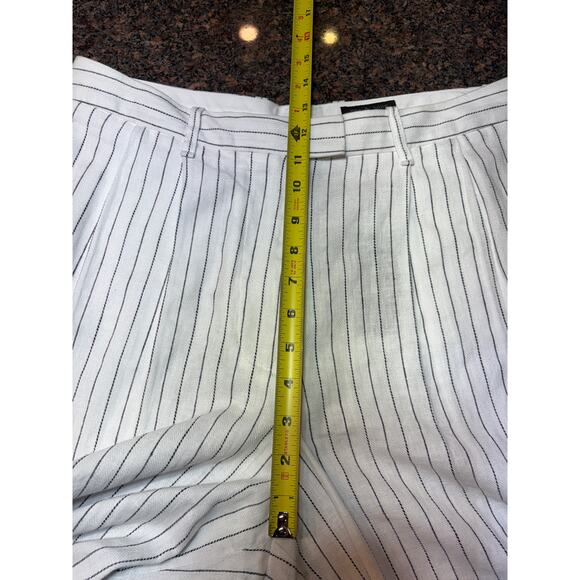 Rag & Bone White Striped Wide Leg Linen Cotton Pants Size 8 NWT - Picture 6 of 16